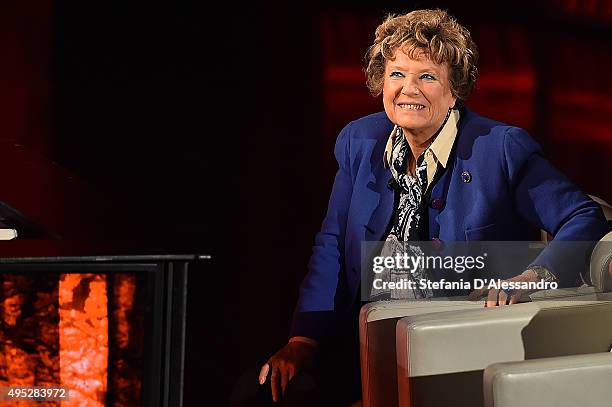 Dacia Maraini attends 'Che Tempo Che Fa' Tv Show on November 1, 2015 in Milan, Italy.