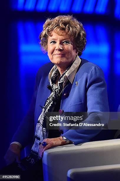 Dacia Maraini attends 'Che Tempo Che Fa' Tv Show on November 1, 2015 in Milan, Italy.