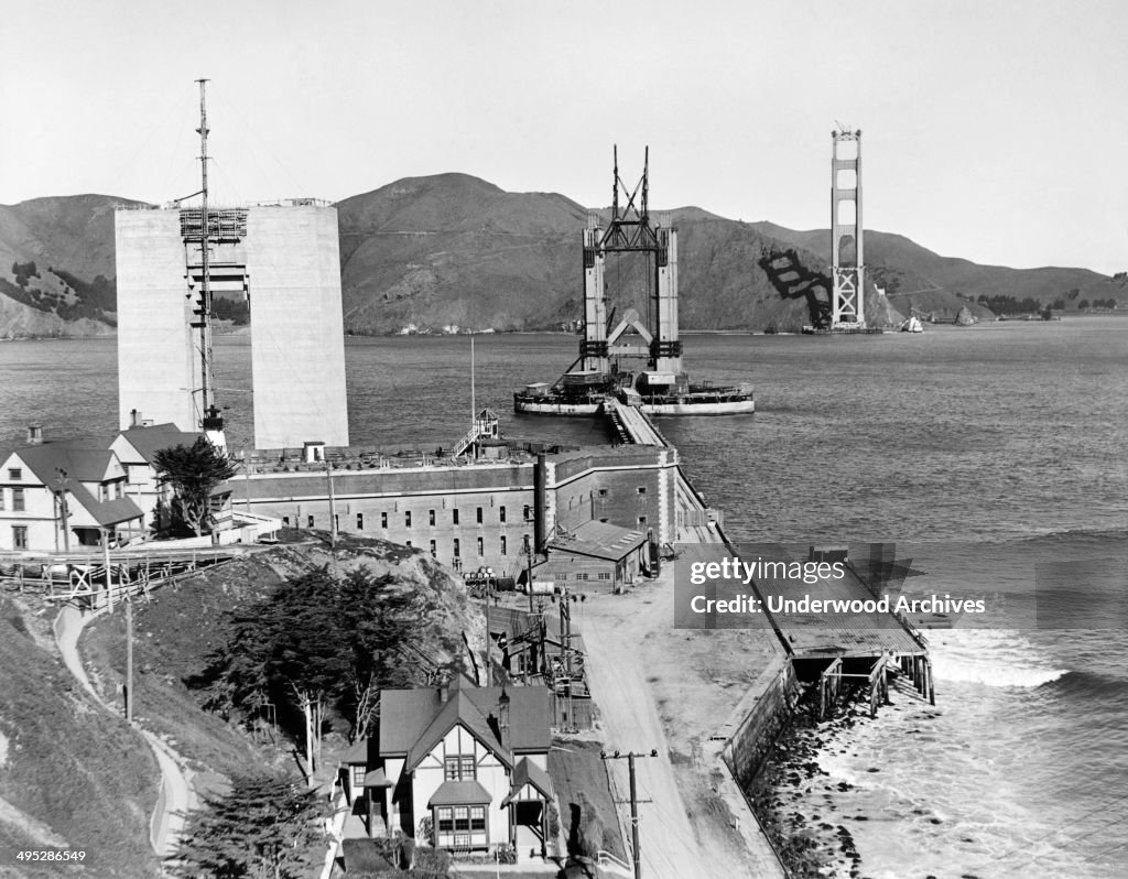 GG Bridge Under Construction