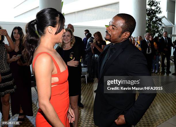 Actors Michelle Rodriguez and F. Gary Gray attend the 19th Annual Hollywood Film Awards at The Beverly Hilton Hotel on November 1, 2015 in Beverly...