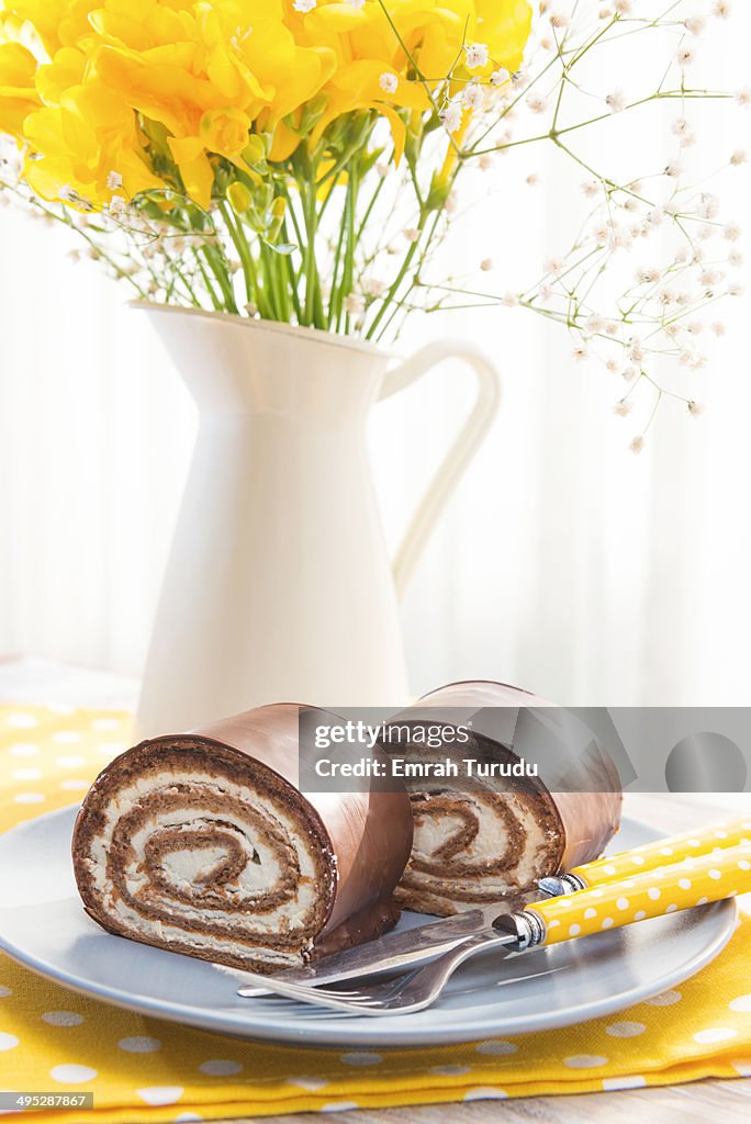 Chocolate Genoise Roll