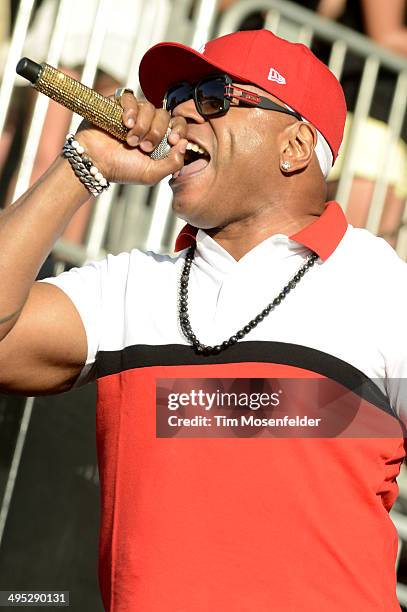 Cool J performs during the Bottlerock Music Festival at the Napa Valley Expo on June 1, 2014 in Napa, California.