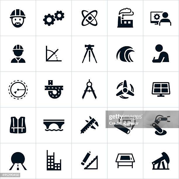 engineering icons - calliper stock illustrations