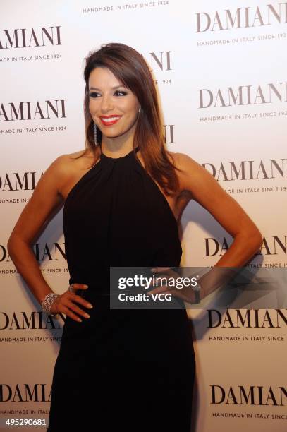 Actress Eva Longoria attends Damiani flagship store opening ceremony at Xintiandi on May 30, 2014 in Shanghai, China.