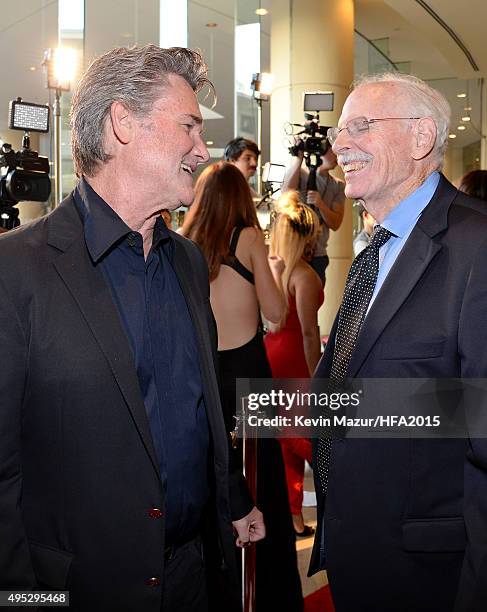 Actors Kurt Russell and Bruce Dern attend the 19th Annual Hollywood Film Awards at The Beverly Hilton Hotel on November 1, 2015 in Beverly Hills,...