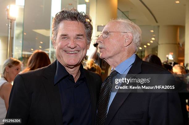 Actors Kurt Russell and Bruce Dern attend the 19th Annual Hollywood Film Awards at The Beverly Hilton Hotel on November 1, 2015 in Beverly Hills,...