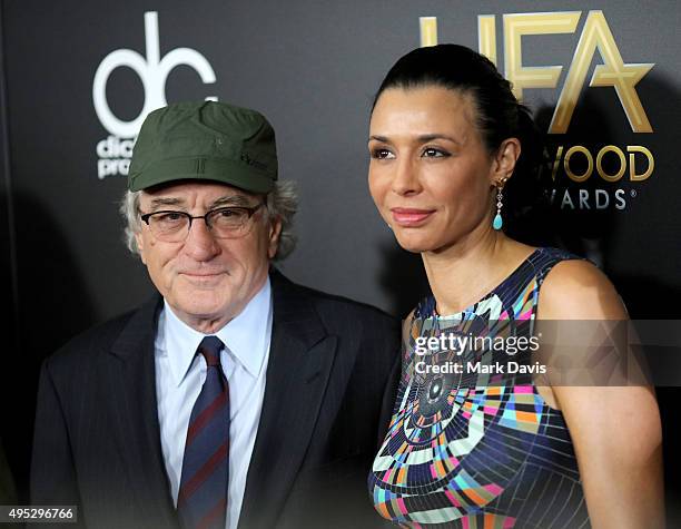 Actor Robert De Niro and actress Drena De Niro attend the 19th Annual Hollywood Film Awards at The Beverly Hilton Hotel on November 1, 2015 in...