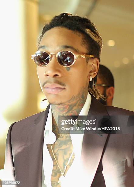 Recording artist Wiz Khalifa attends the 19th Annual Hollywood Film Awards at The Beverly Hilton Hotel on November 1, 2015 in Beverly Hills,...