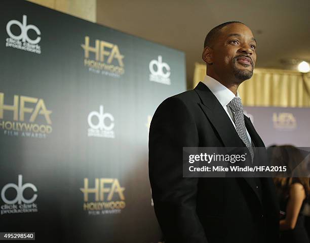 Actor Will Smith attends the 19th Annual Hollywood Film Awards at The Beverly Hilton Hotel on November 1, 2015 in Beverly Hills, California.