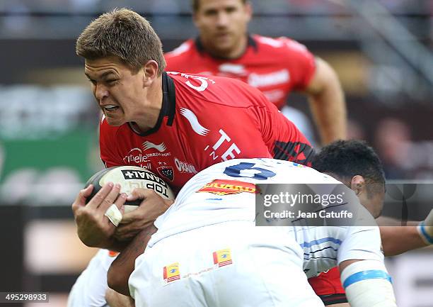 Juan Smith of RC Toulon in action during the Top 14 Final between RC Toulon and Castres Olympique at Stade de France on May 31, 2014 in Saint-Denis...