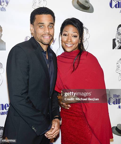 Michael Ealy and Kellita Smith arrive at Carney Awards Honors Character Actors at The Paley Center for Media on November 1, 2015 in Beverly Hills,...