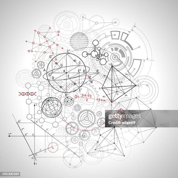 illustrazioni stock, clip art, cartoni animati e icone di tendenza di sfondo di tecnologia - ingegneria