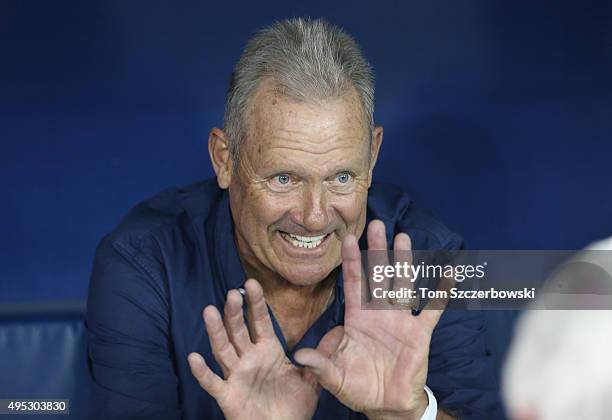 Hall of Famer George Brett of the Kansas City Royals during batting practice before the game against the Toronto Blue Jays during game four of the...