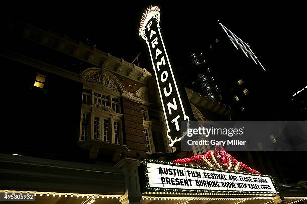 General view of the atmosphere during the world premiere of the new film "Burning Bohdi" at Paramount Theatre on November 1, 2015 in Austin, Texas.