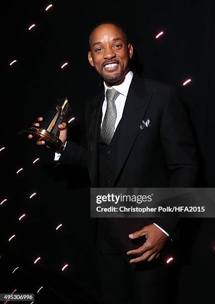 Hollywood Actor Award honoree Will Smith attends the 19th Annual Hollywood Film Awards at The Beverly Hilton Hotel on November 1, 2015 in Beverly...
