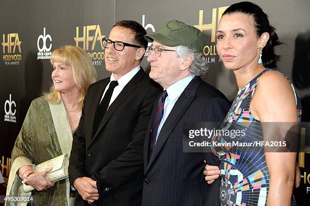 Actress Diane Ladd, director David O. Russell, actor Robert De Niro and actress Drena De Niro attend the 19th Annual Hollywood Film Awards at The...