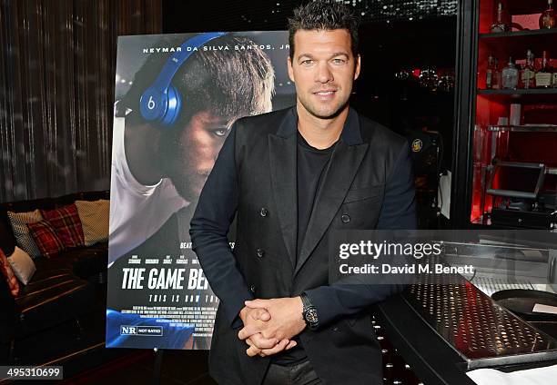 Michael Ballack attends the Beats by Dre "The Game Before The Game" film screening event at W London-Leicester Square on June 2, 2014 in London,...