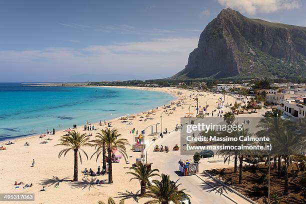 san vito lo capo beach - san vito lo capo stock-fotos und bilder
