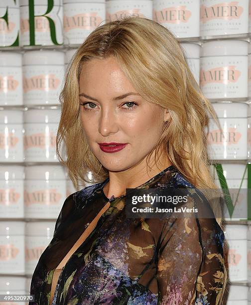 Actress Kate Hudson attends the La Mer celebration of an Icon event at Siren Studios on October 13, 2015 in Hollywood, California.