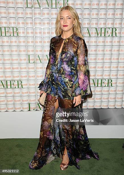 Actress Kate Hudson attends the La Mer celebration of an Icon event at Siren Studios on October 13, 2015 in Hollywood, California.