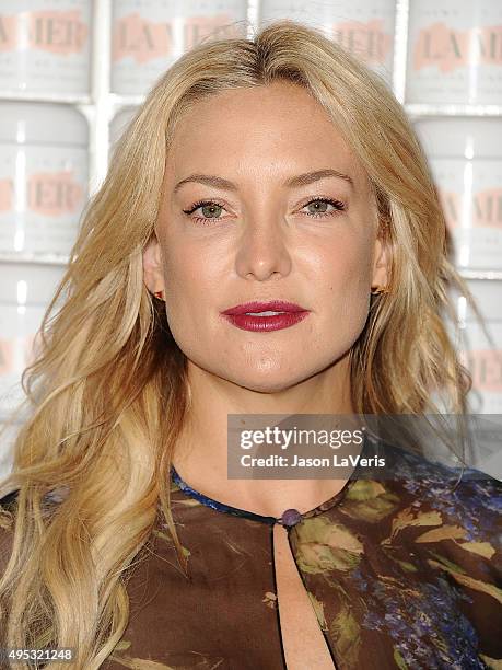 Actress Kate Hudson attends the La Mer celebration of an Icon event at Siren Studios on October 13, 2015 in Hollywood, California.