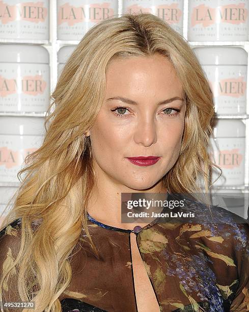 Actress Kate Hudson attends the La Mer celebration of an Icon event at Siren Studios on October 13, 2015 in Hollywood, California.