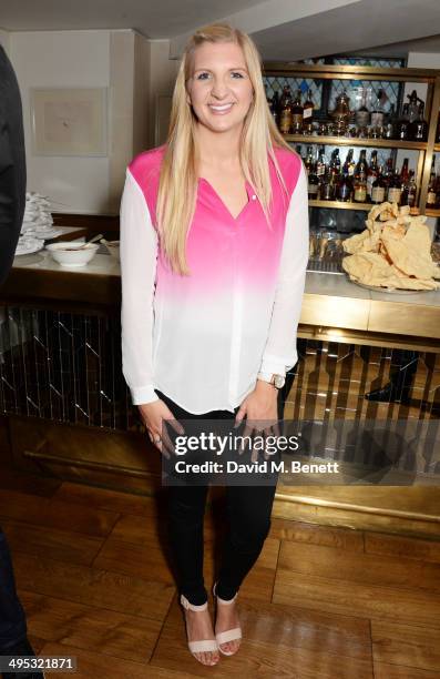 Rebecca Adlington attends an Olympian Sports Quiz night hosted by Colin Jackson in aid of his new charity venture 'Go Dad Run' for Prostate Cancer UK...