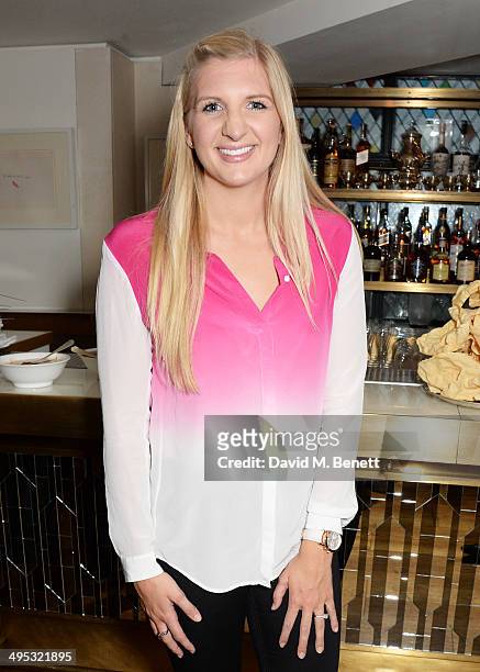 Rebecca Adlington attends an Olympian Sports Quiz night hosted by Colin Jackson in aid of his new charity venture 'Go Dad Run' for Prostate Cancer UK...