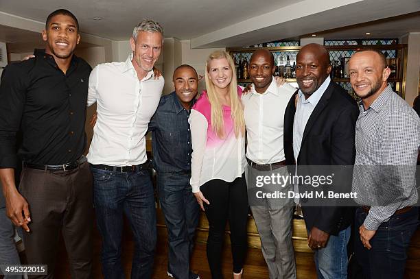 Anthony Joshua, Mark Foster, Colin Jackson, Rebecca Adlington, Marlon Devonish, John Regis and Jamie Baulch attend an Olympian Sports Quiz night...