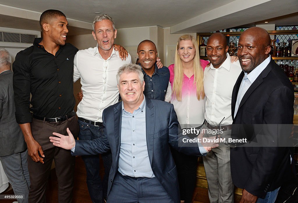 Colin Jackson Hosts Olympian Sports Quiz Night In Aid Of 'Go Dad Run' At The Club At The Ivy