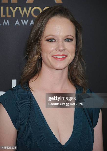 Actress Thora Birch arrives at the 19th Annual Hollywood Film Awards at The Beverly Hilton Hotel on November 1, 2015 in Beverly Hills, California.