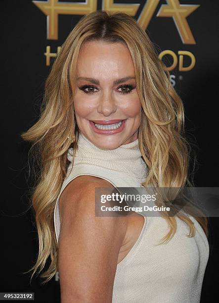 Actress Taylor Armstrong arrives at the 19th Annual Hollywood Film Awards at The Beverly Hilton Hotel on November 1, 2015 in Beverly Hills,...