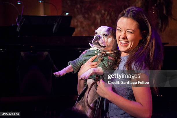 Kate Rockwell performs onstage at Cabaret Benefit For The Humane Society Of New York at 54 Below on November 1, 2015 in New York City.