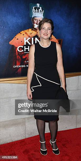 Jocelyn Pook attends the Broadway Opening Night performance of 'King Charles III' at the Music Box Theatre on November 1, 2015 in New York City.