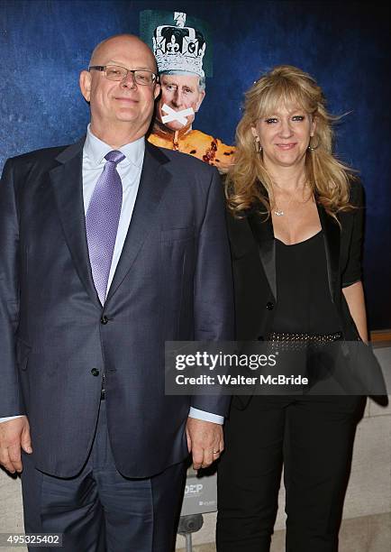 Producers Producer Stuart Thompson and Sonia Friedman attend the Broadway opening night performance of 'King Charles III' at the Music Box Theatre on...