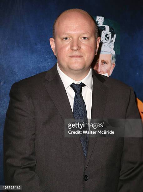Playwright Mike Bartlett attends the Broadway opening night performance of 'King Charles III' at the Music Box Theatre on November 1, 2015 in New...