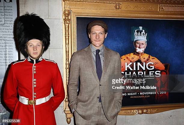 Gabriel Ebert attends the Broadway opening night performance of 'King Charles III' at the Music Box Theatre on November 1, 2015 in New York City.