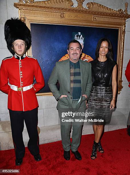 Duncan Sheik and Nora Ariffin attends the Broadway opening night performance of 'King Charles III' at the Music Box Theatre on November 1, 2015 in...