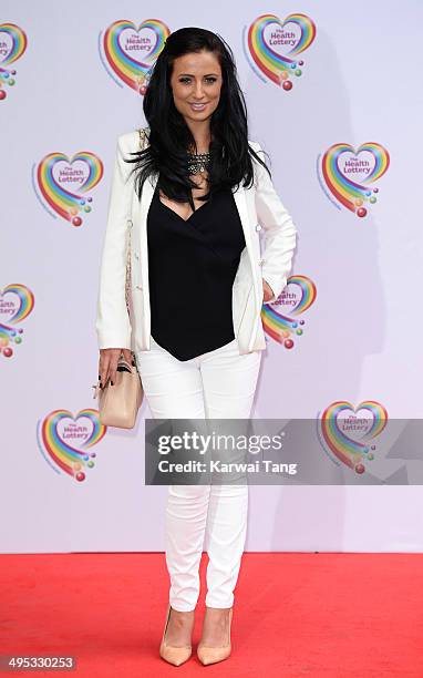 Chantelle Houghton attends the Health Lottery tea party at the Savoy Hotel on June 2, 2014 in London, England.