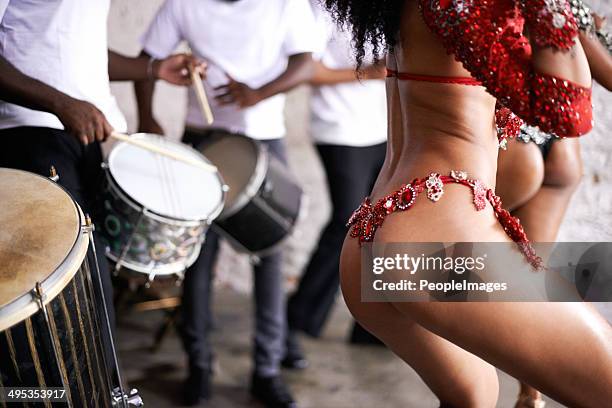 the beat of brazil - fiesta posterior stock pictures, royalty-free photos & images