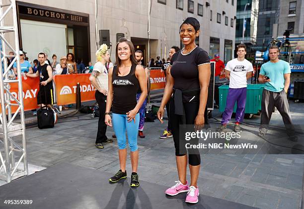 American Ninja Warrior contestant Kacy Catanzaro and Jacque Reid appear on NBC News' "Today" show --