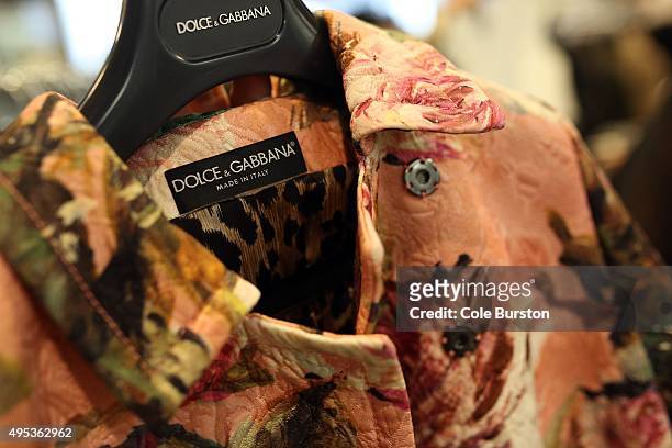 Toronto, Canada - August 20 - A Dolce & Gabbana coat in the new Winners at Yonge and Elginton for the grand opening of the store on August 20, 2015.