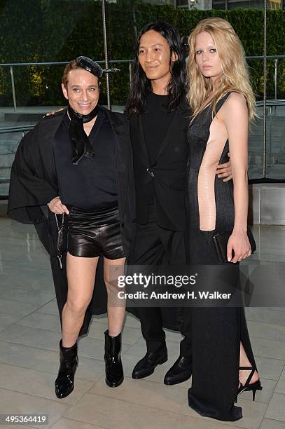 Chris Kattan, Alexander Wang and Anna Ewers attend the 2014 CFDA fashion awards at Alice Tully Hall, Lincoln Center on June 2, 2014 in New York City.