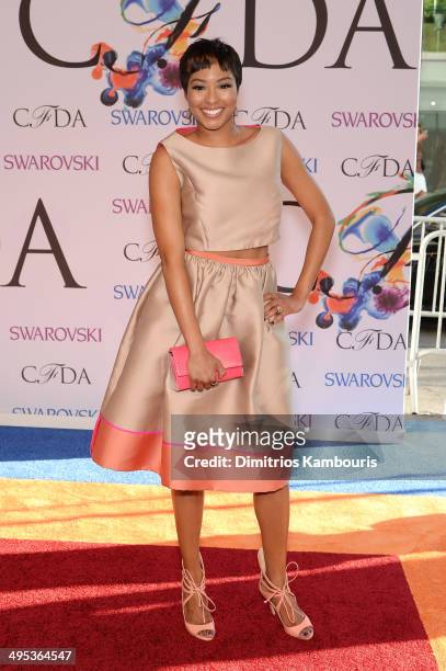 Alicia Quarles attends the 2014 CFDA fashion awards at Alice Tully Hall, Lincoln Center on June 2, 2014 in New York City.