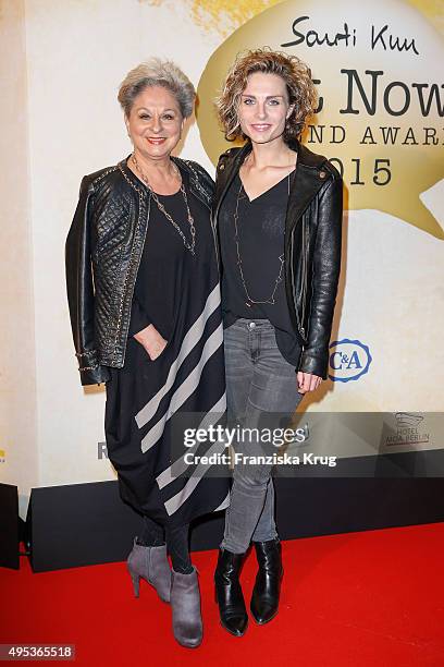 Dagmar Frederic and Maxie Frederic attend the 1st Act Now Jugend Award on November 02, 2015 in Berlin, Germany.