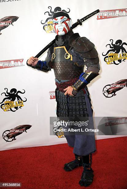 Actor Stephen Meyer as Reiku from 'The Sun Devil and the Princess' attends the red carpet premiere of 'Nobility' on Day Two of Stan Lee's Comikaze...