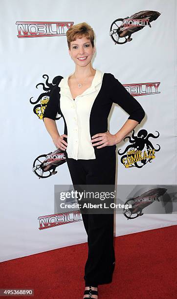 Makeup artist Lisa Hansell attends the red carpet premiere of 'Nobility' on Day Two of Stan Lee's Comikaze Expo held at Los Angeles Convention Center...