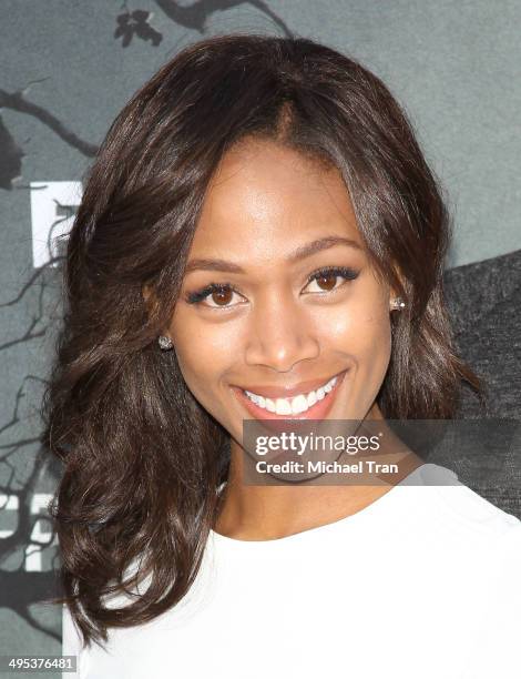 Nicole Beharie arrives at Fox's "Sleepy Hollow" special screening held at Hollywood Forever on June 2, 2014 in Hollywood, California.