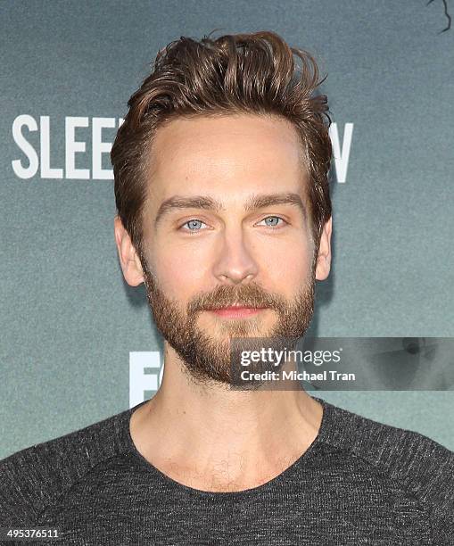 Tom Mison arrives at Fox's "Sleepy Hollow" special screening held at Hollywood Forever on June 2, 2014 in Hollywood, California.