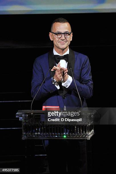 Steven Kolb speaks onstage at the 2014 CFDA fashion awards at Alice Tully Hall, Lincoln Center on June 2, 2014 in New York City.